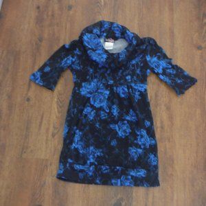 Blue Roses Velvet Shirt